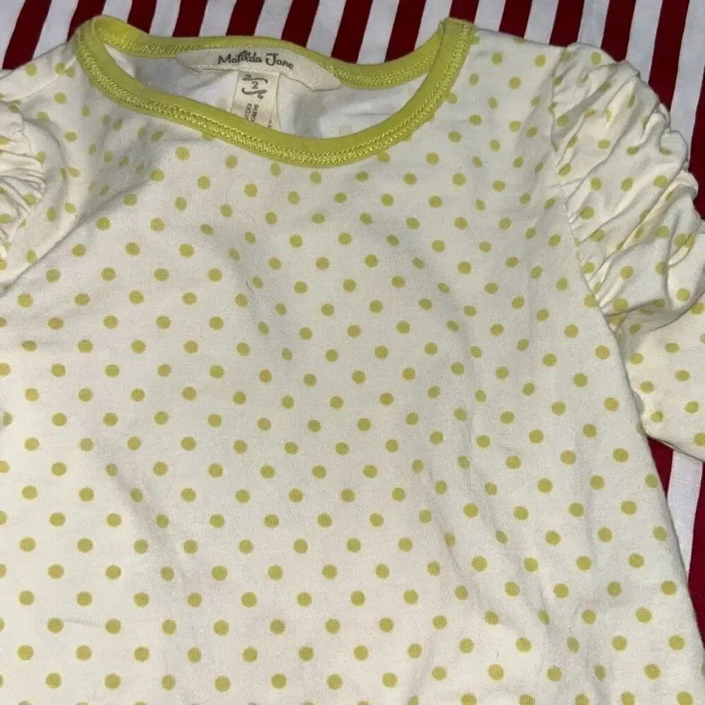 Matilda Jane rehearsal tee time skirt set sz 2
